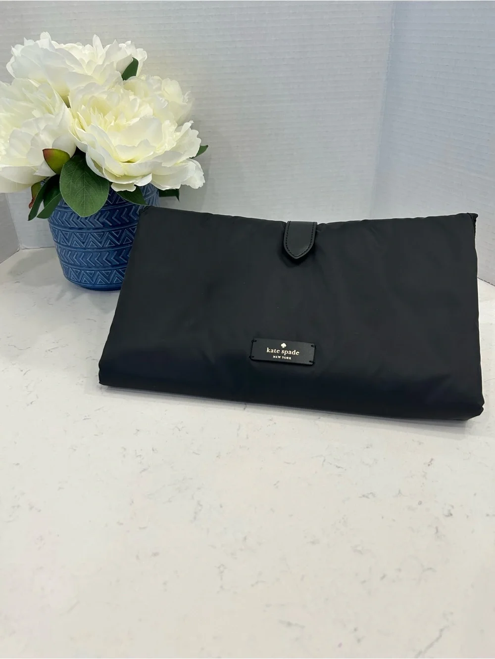kate spade Black Foldable Travel Changing pad